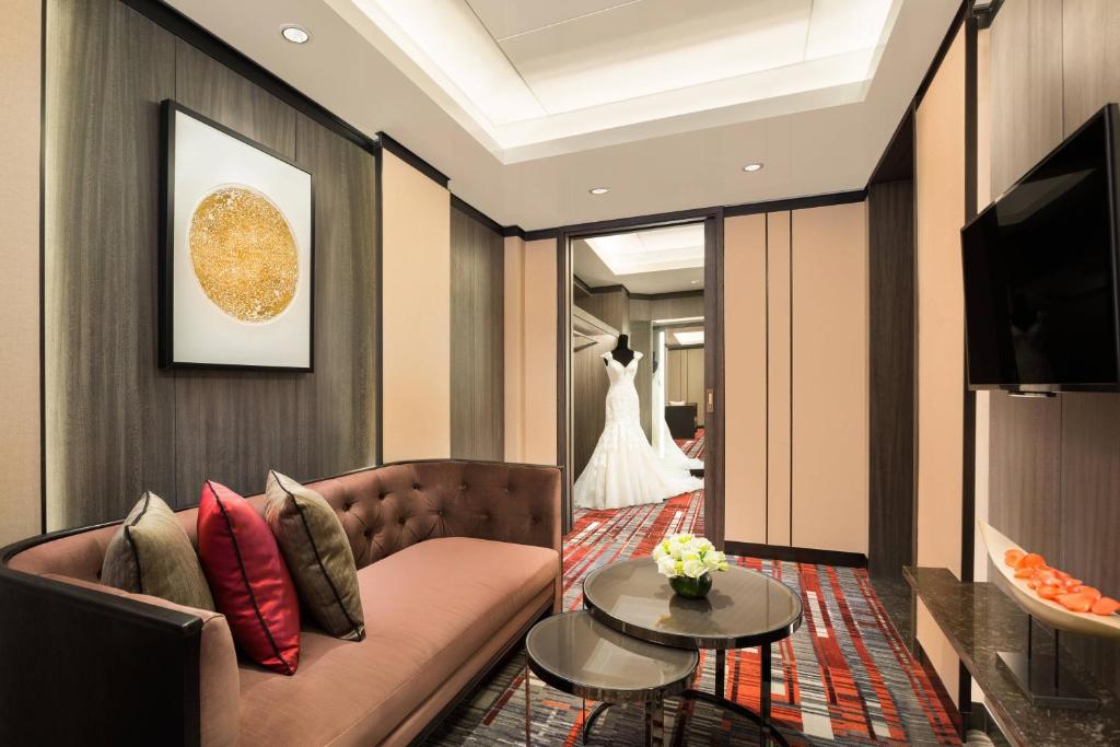 Posezení v ubytování The Hongta Hotel, A Luxury Collection Hotel, Shanghai