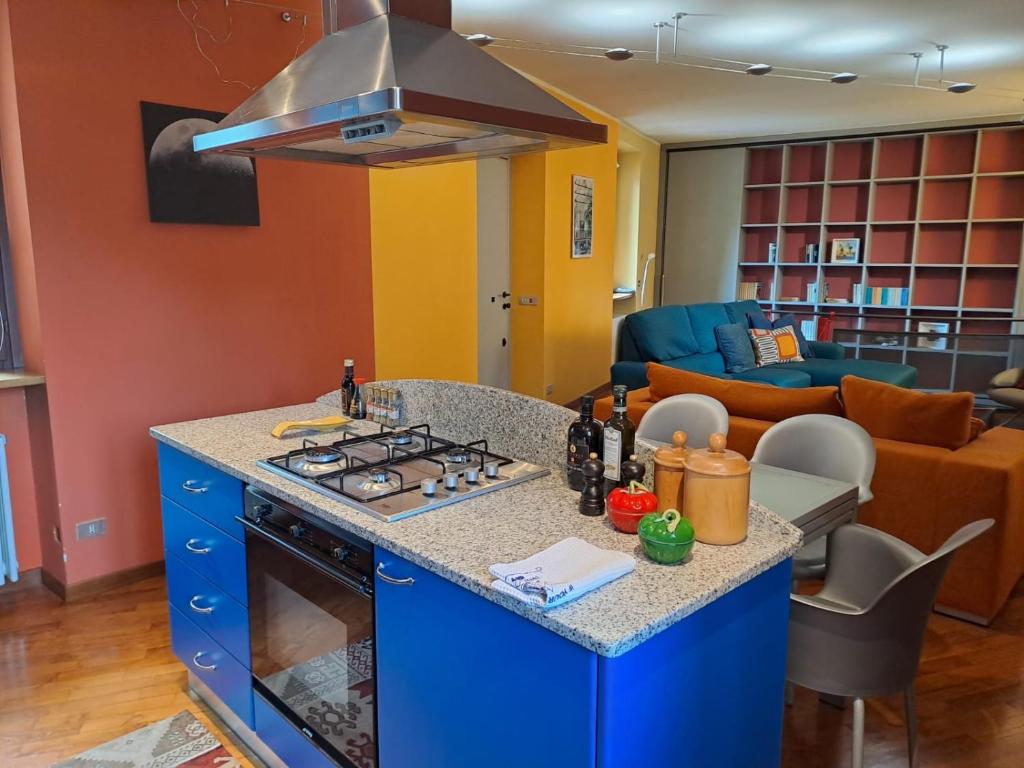 Kuchyň nebo kuchyňský kout v ubytování Casa Acquerello