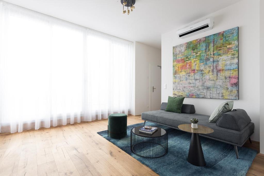 Posezení v ubytování BOUTIQUE RESIDENCES at GAUDENZDORFER
