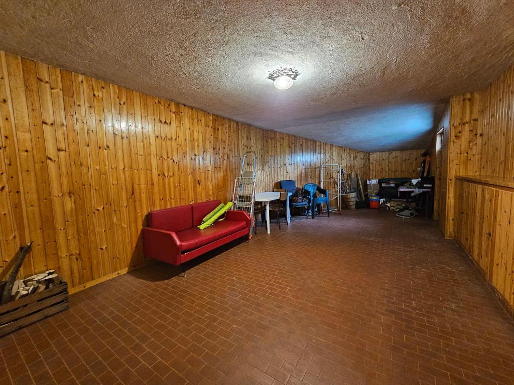 Posezení v ubytování Appartamento panoramico La Chapelle