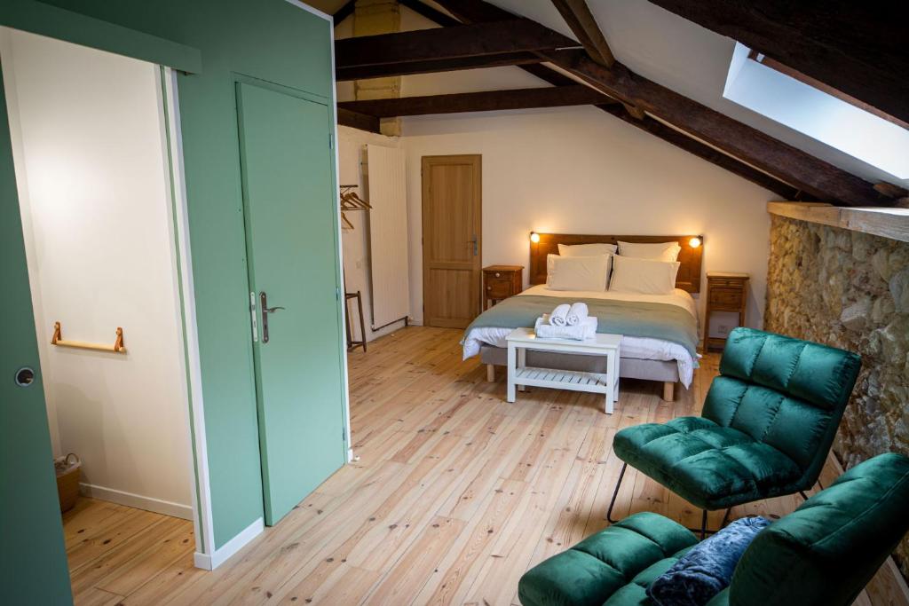 Les Chemins de Berdis - Chambre Double Avec Salle De Bain Privée