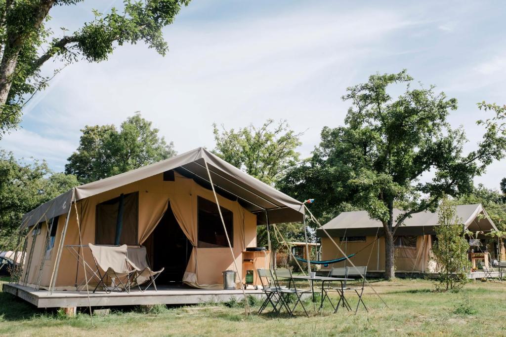 Zahrada ubytování Huttopia Calvados - Normandie