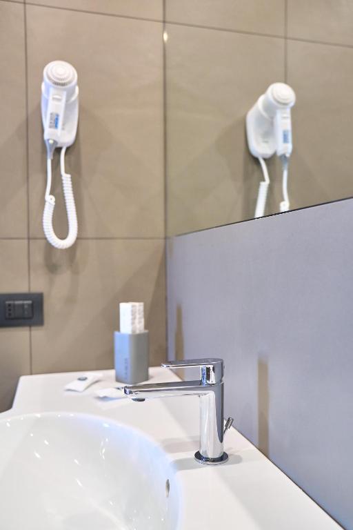 Koupelna v ubytování Hotel Miramare