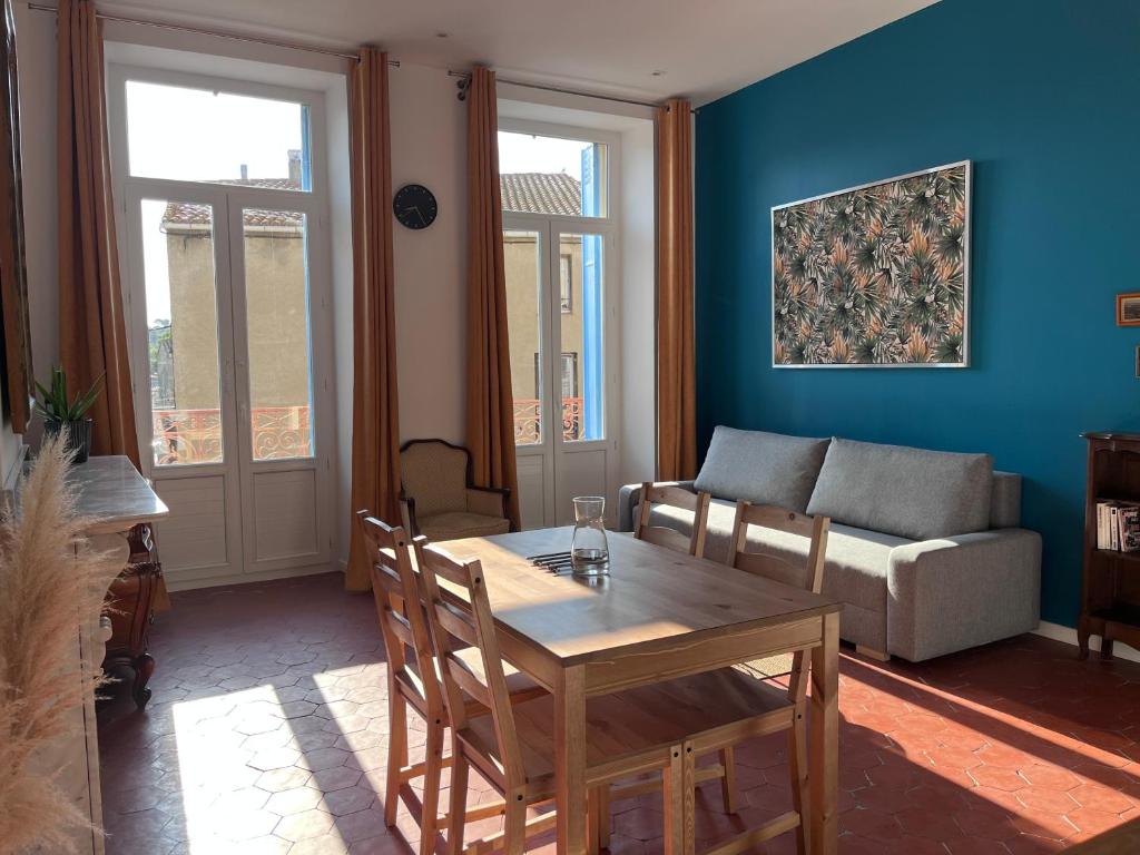 Posezení v ubytování Abri du vent, chambres et appartements