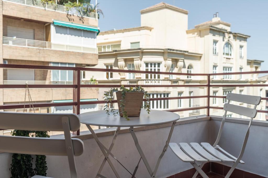 Balkón nebo terasa v ubytování tuGuest Gran Vía 24 Apartment