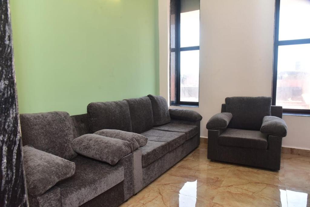 Posezení v ubytování Calangute Residency