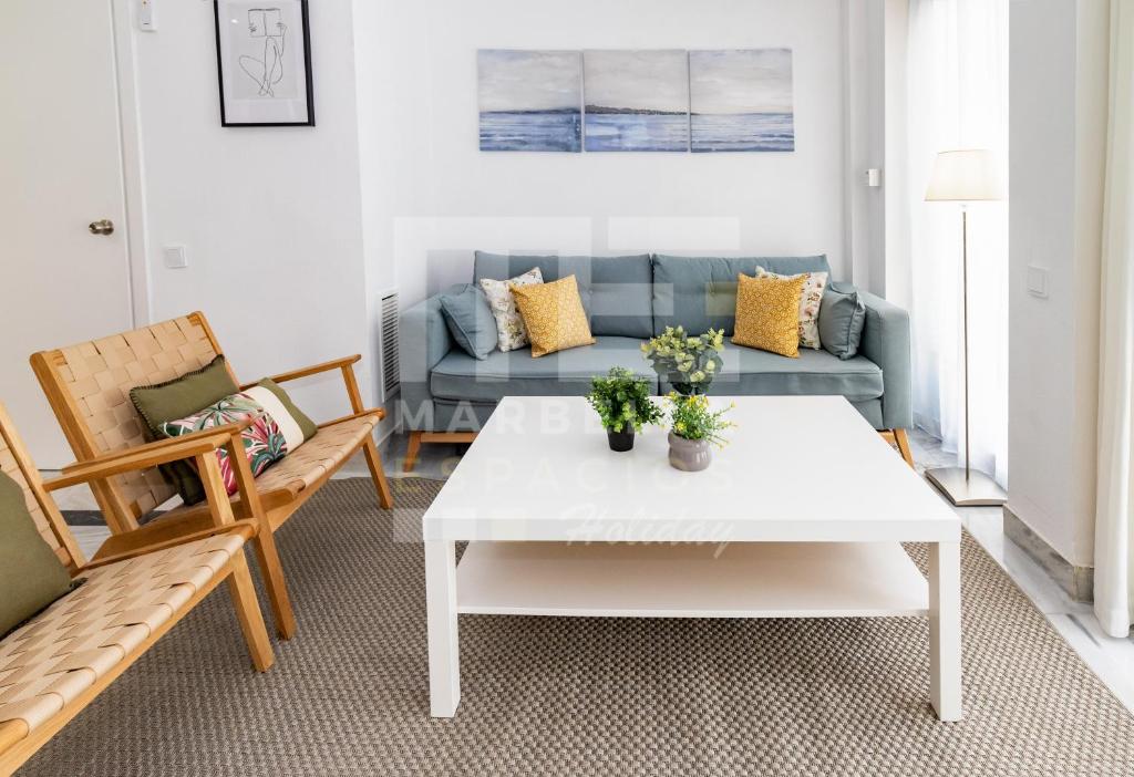 Posezení v ubytování Marbella House 46 Duplex