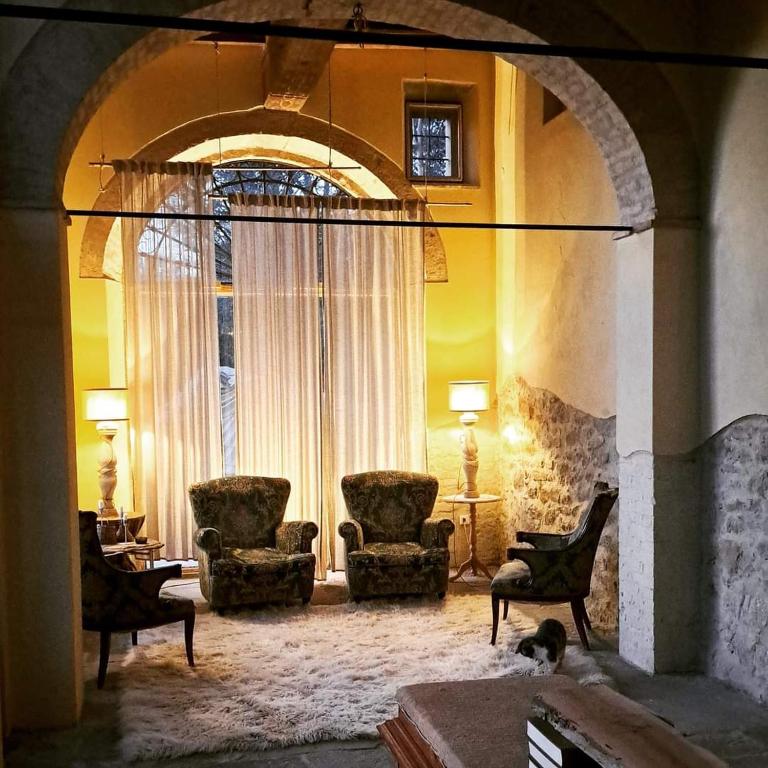 Posezení v ubytování Villa San Filippo