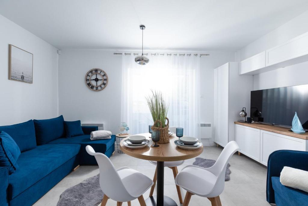 O zonă de relaxare la Apartament Blue by Major Domus Club