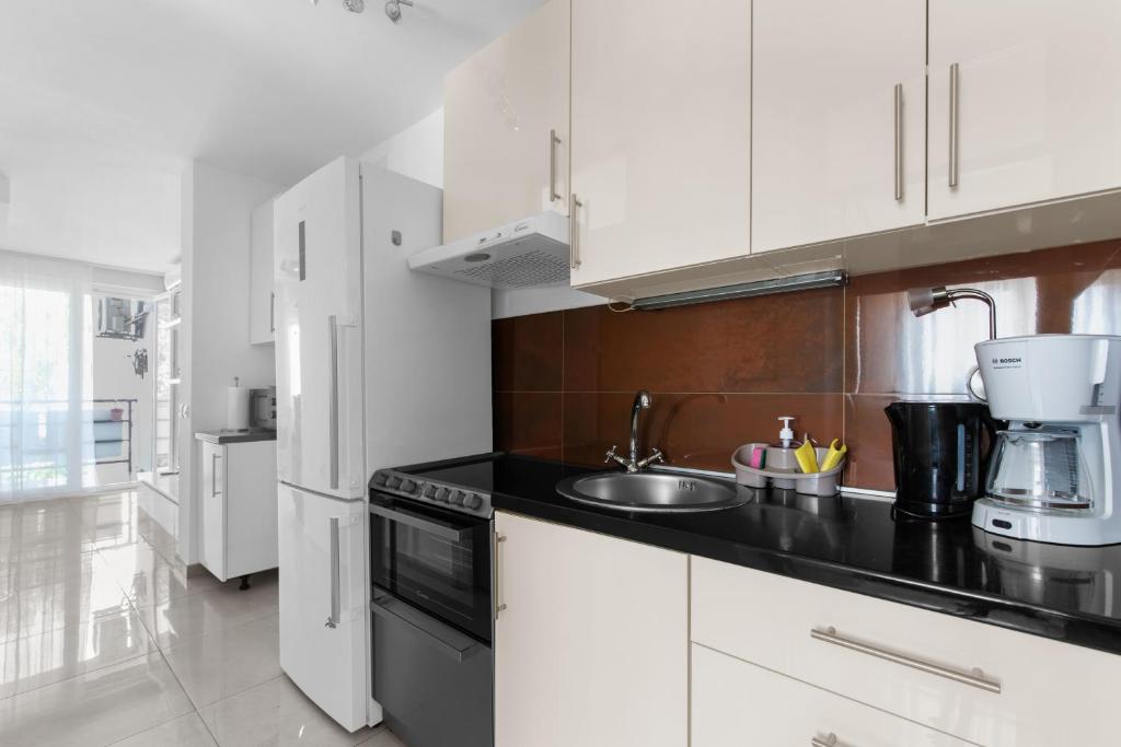 Kuhinja oz. manjša kuhinja v nastanitvi Grivičić Apartment C