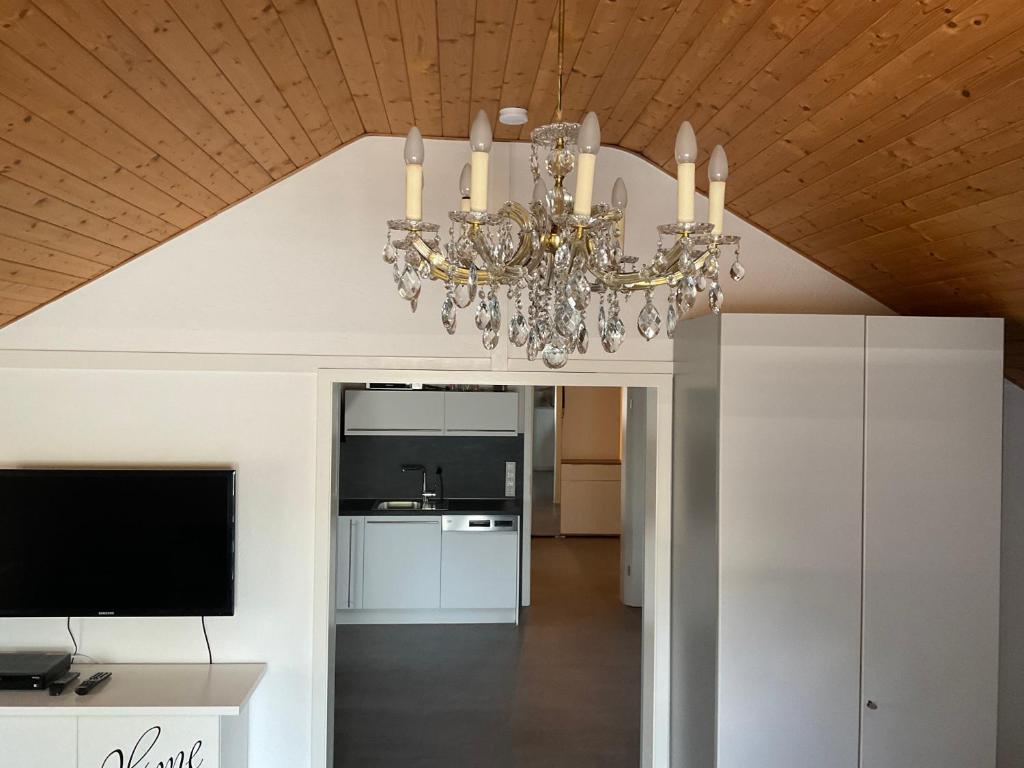 Kuchyň nebo kuchyňský kout v ubytování Apartment Auszeit