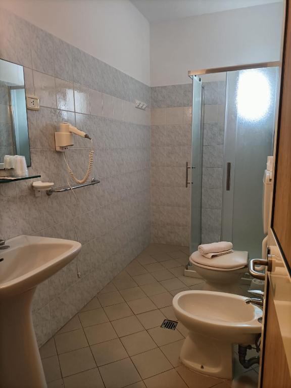 Koupelna v ubytování Hotel Vianello