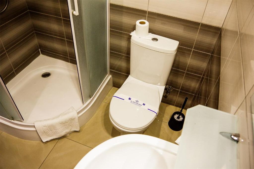 Koupelna v ubytování Hotel Marinara