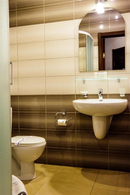 Koupelna v ubytování Hotel Marinara