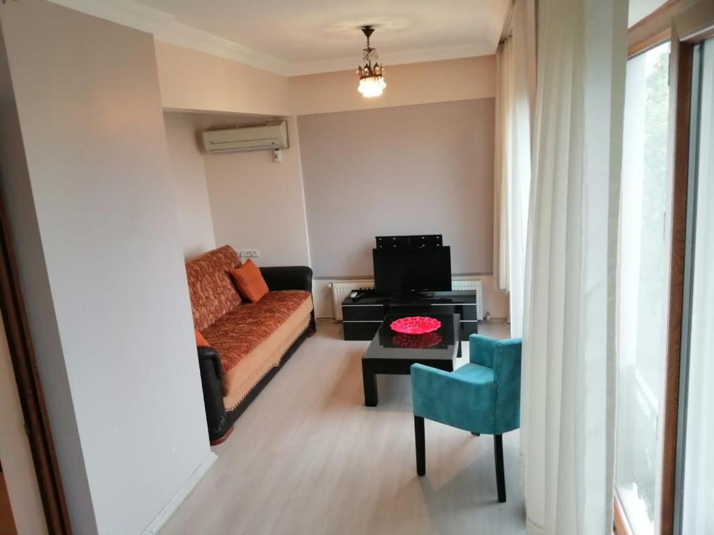Гостиная зона в SNOW HİLL HOUSE Pansiyon