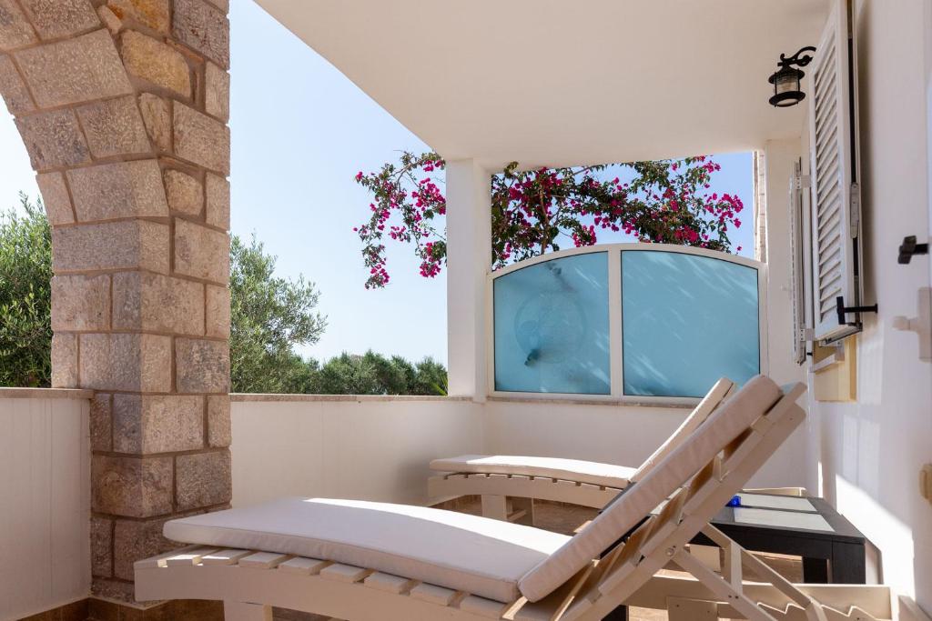 Balkón nebo terasa v ubytování Voula Resort