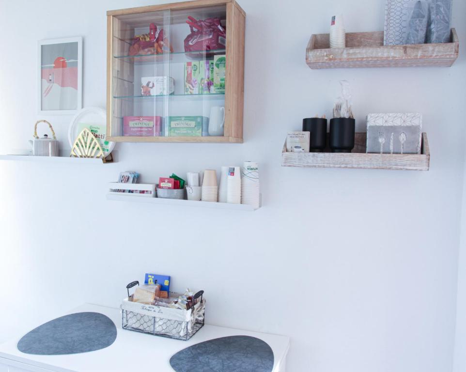 Kuchyň nebo kuchyňský kout v ubytování CIRIBACCO ROOMS