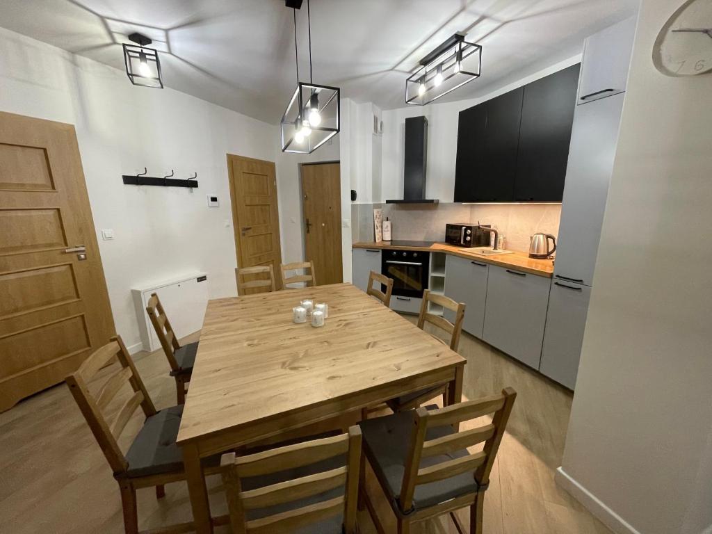 Kuchyň nebo kuchyňský kout v ubytování Superior Laguna Beskidow 3 Rooms! Sauna&Gym! Air Condition!