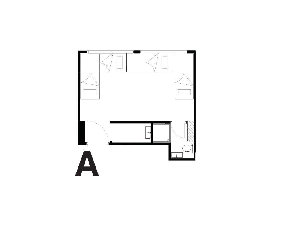 a floor plan of a house with a letter at Wontonmeen in Hong Kong