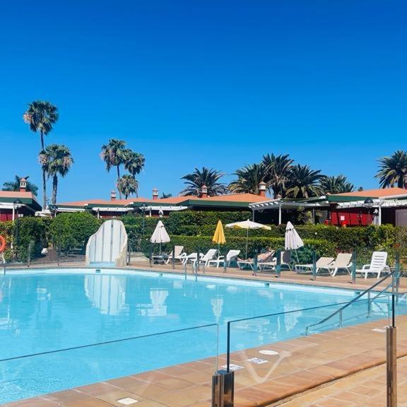 Bazén v ubytování Bungalow Verdemar Maspalomas nebo v jeho okolí