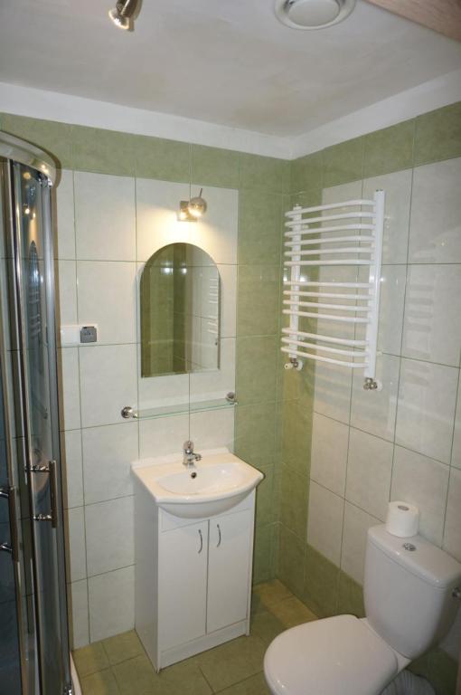 Ένα μπάνιο στο Apartamenty Dzika Orlica