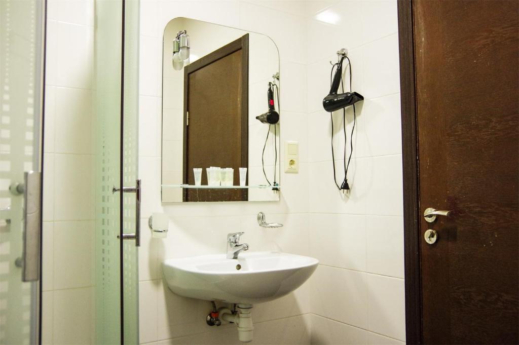 Koupelna v ubytování Hotel Marinara