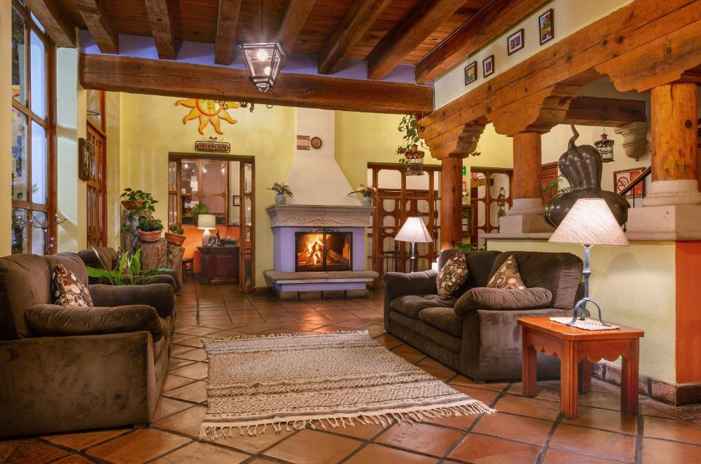Posezení v ubytování Hotel Pueblo Magico