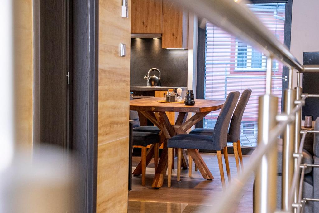 Kuchyň nebo kuchyňský kout v ubytování Apartmány v Podzámčí
