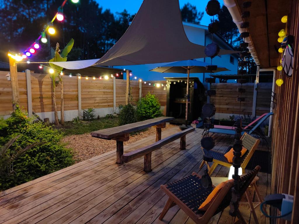 Zahrada ubytování SOCOA LE CABANON