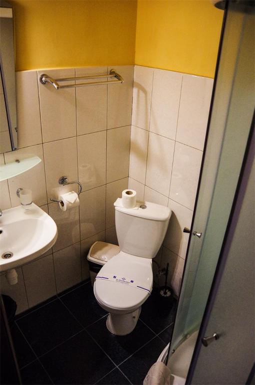 Koupelna v ubytování Hotel Marinara
