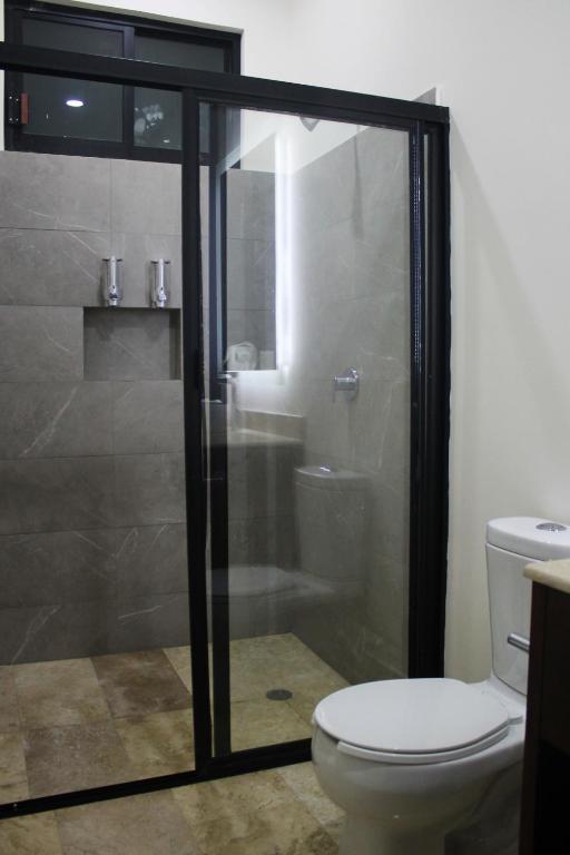 Koupelna v ubytování Hotel veinti 3 Tapachula