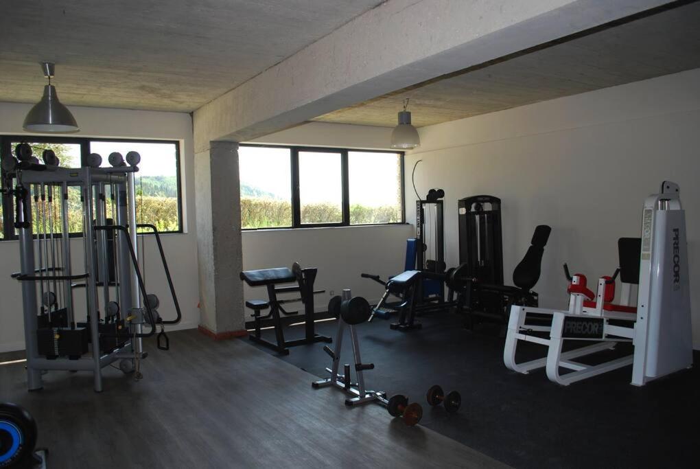 Fitness centrum a/nebo fitness zařízení v ubytování Charmant Appart' du Haut-Jura