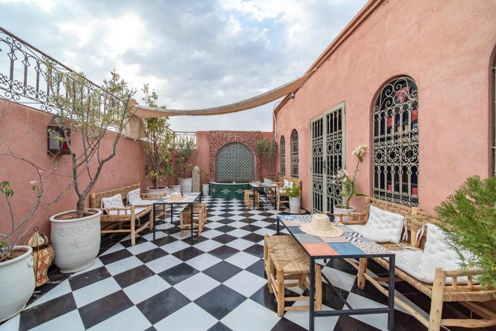 Restaurace v ubytování Riad Appart Arwa