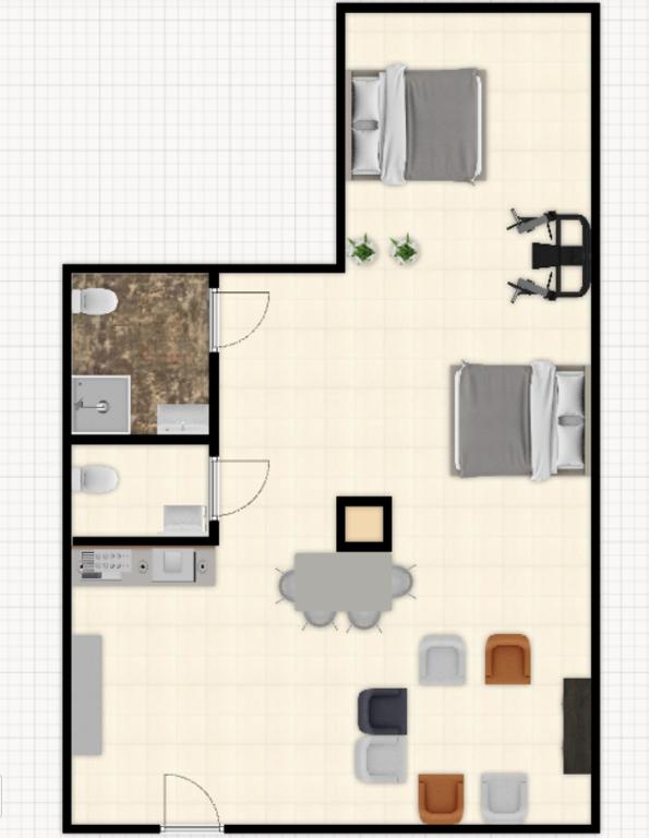 Plán poschodí v ubytovaní Krásny priestranný slnečný apartmán v centre mesta