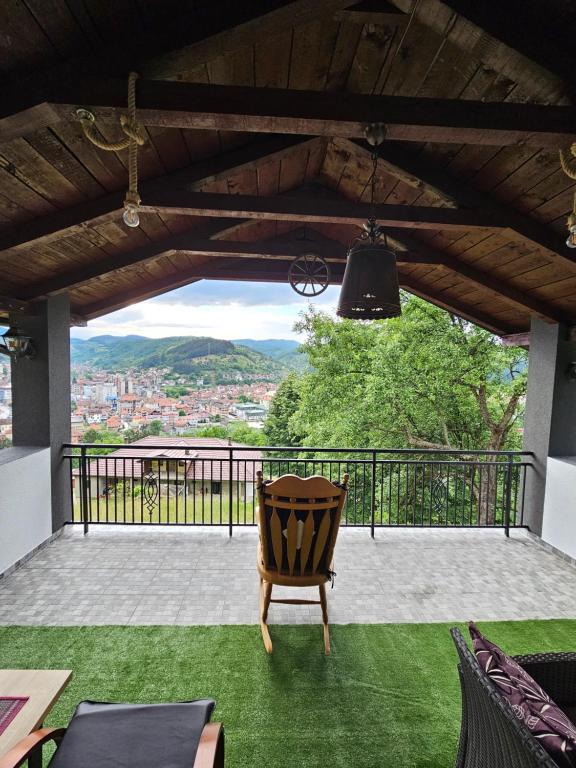 Balkón nebo terasa v ubytování City View House
