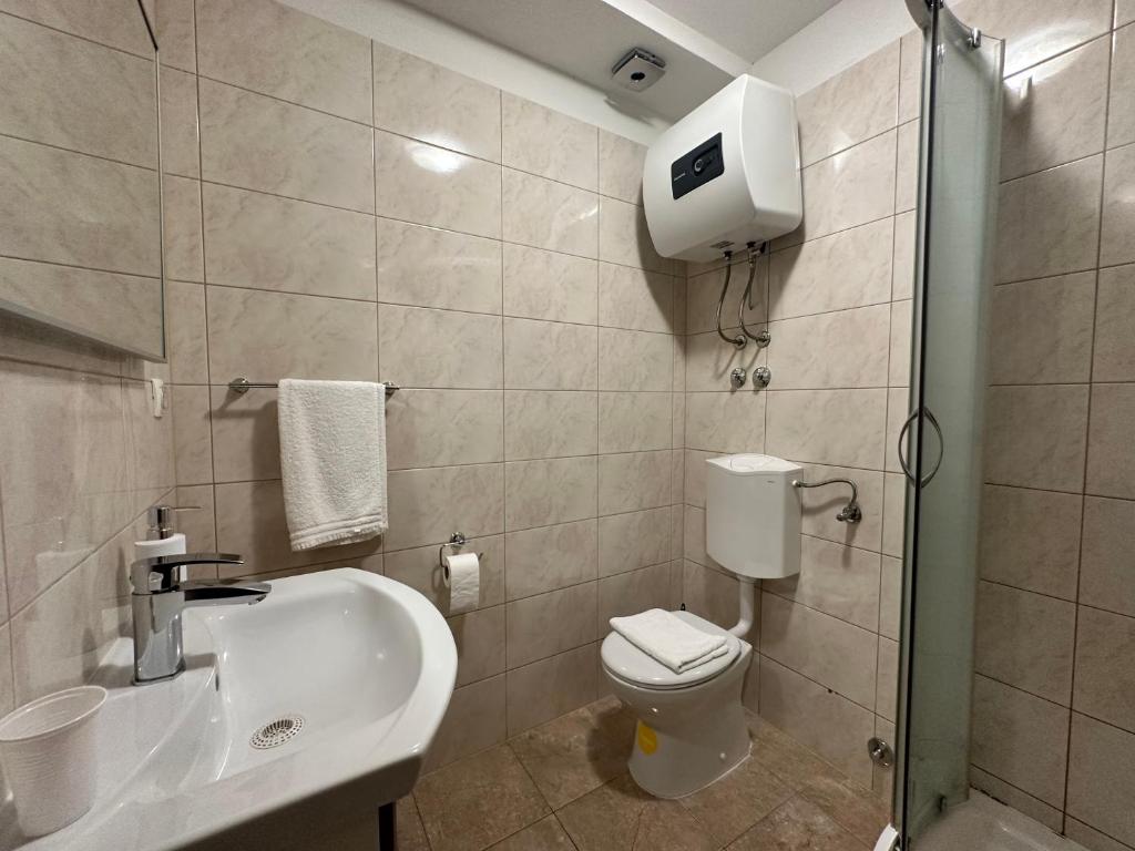 Koupelna v ubytování Villa Dante