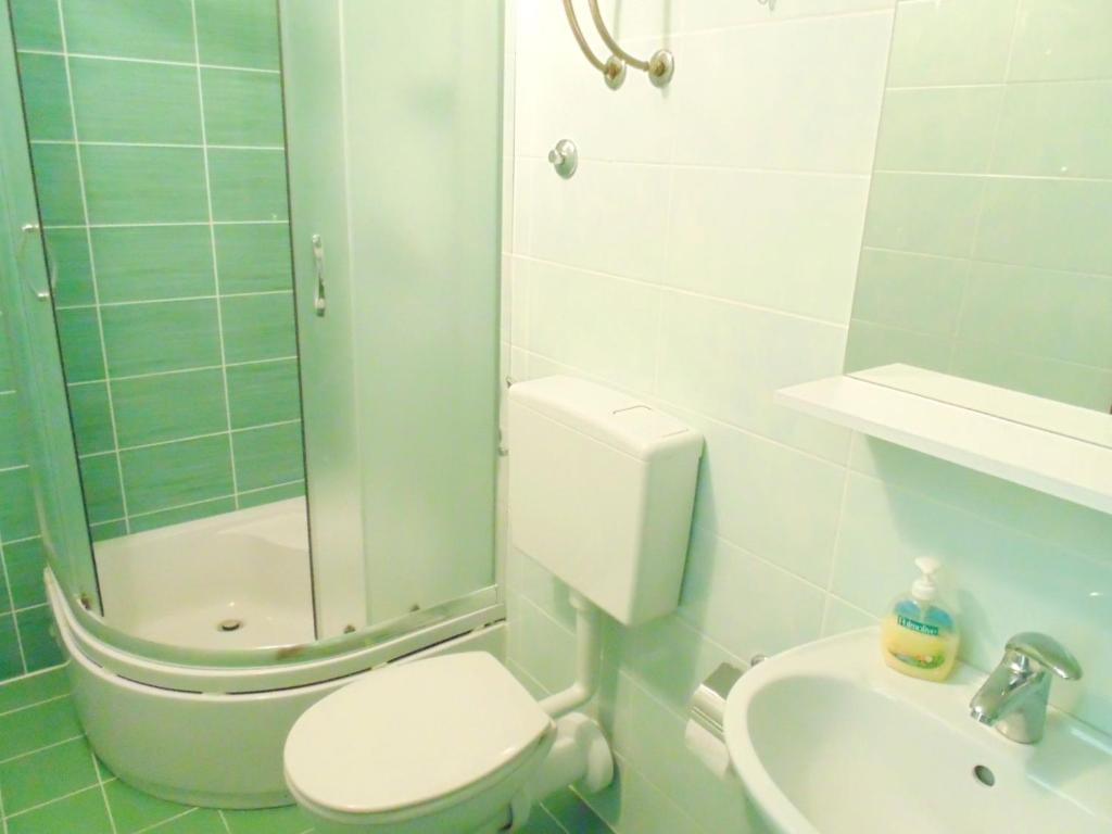 Koupelna v ubytování Guest House Petricevic