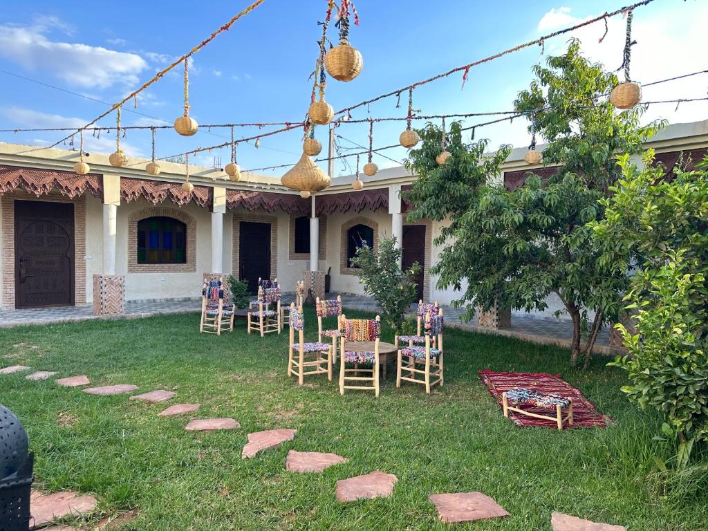 Zahrada ubytování Oasis Merasi Marrakech