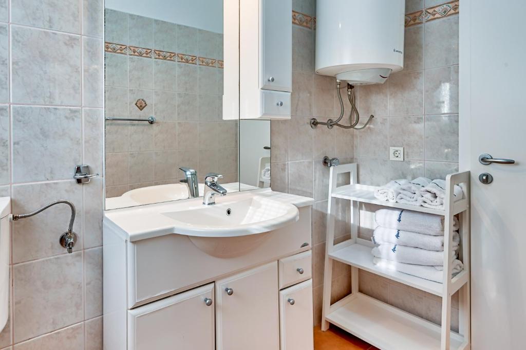 Koupelna v ubytování Apartments Lara