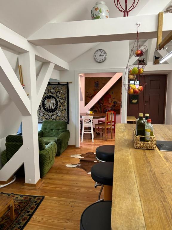 Posezení v ubytování Popice Hideaway