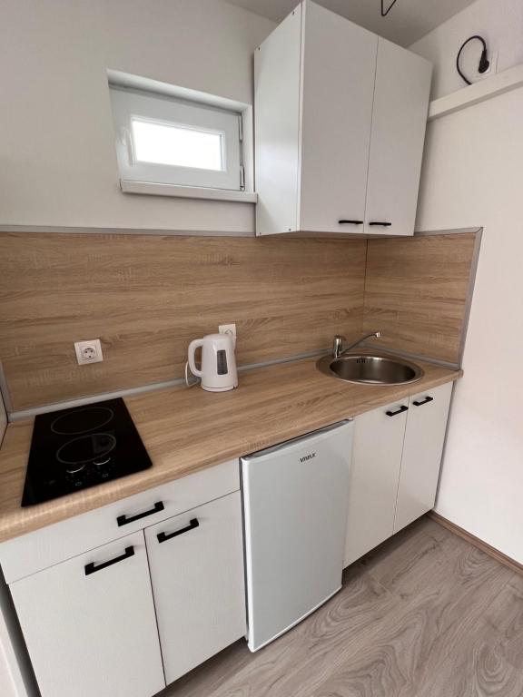 Kuchyň nebo kuchyňský kout v ubytování Guest House Kiwi Mostar