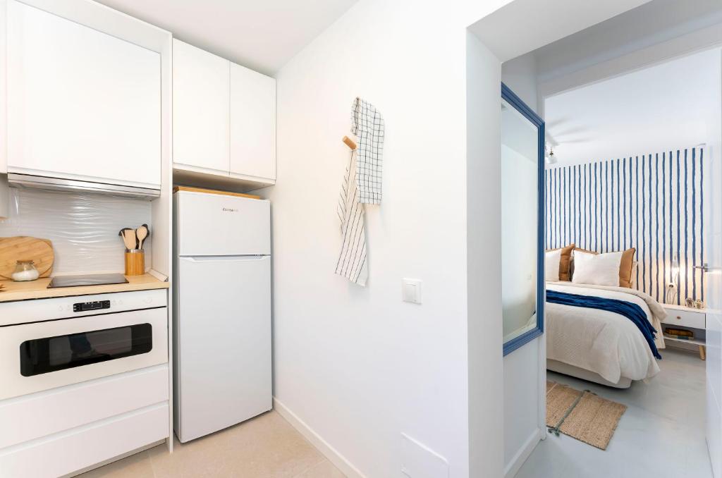 Kuchyňa alebo kuchynka v ubytovaní Apartamento de un dormitorio cerca de la playa