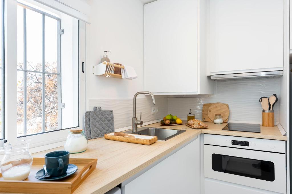 Kuchyňa alebo kuchynka v ubytovaní Apartamento de un dormitorio cerca de la playa