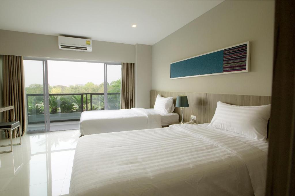 V Hotel Ubon Ratchathani - Chambre Jumelle Avec Vue Sur La Ville