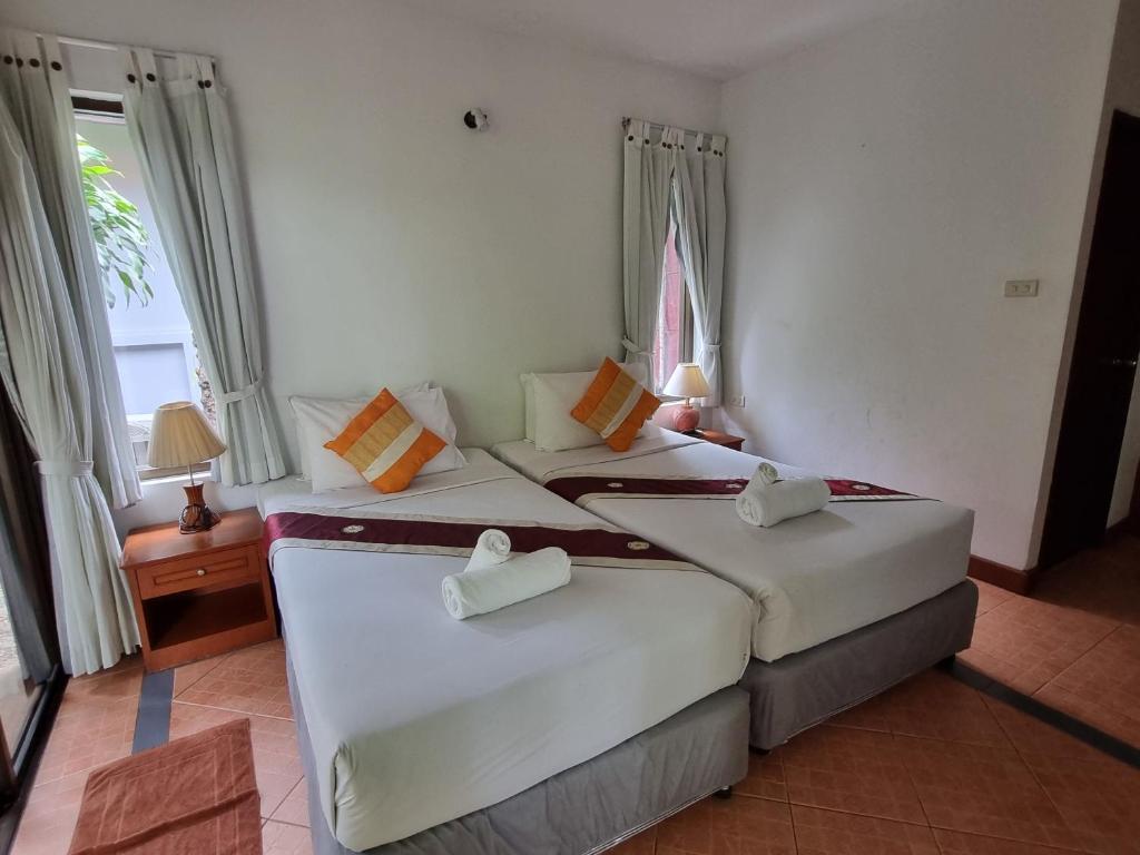 Samui Honey Backpacker Bungalow - Salle De Luxe Double Ou Jumelle Avec Balcon
