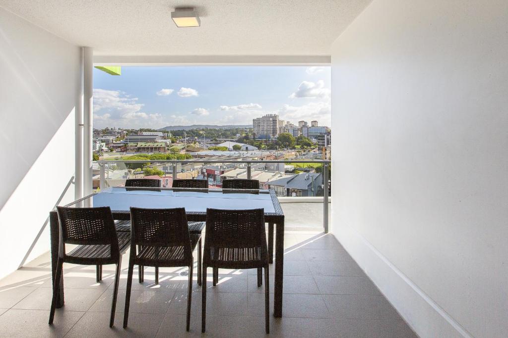 Balkón nebo terasa v ubytování Code Apartments