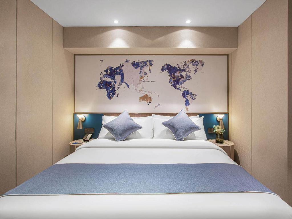 Kyriad Marvelous Hotel Wuxi Zhongshan Road Chong'an Temple - Deluxe Doppelzimmer Mit Stadtblick