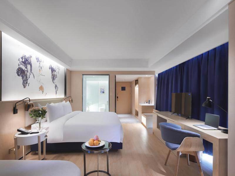 Kyriad Marvelous Hotel Suzhou Wujiang People Square - Eervolle Tweepersoonskamer Met Uitzicht Op De Stad