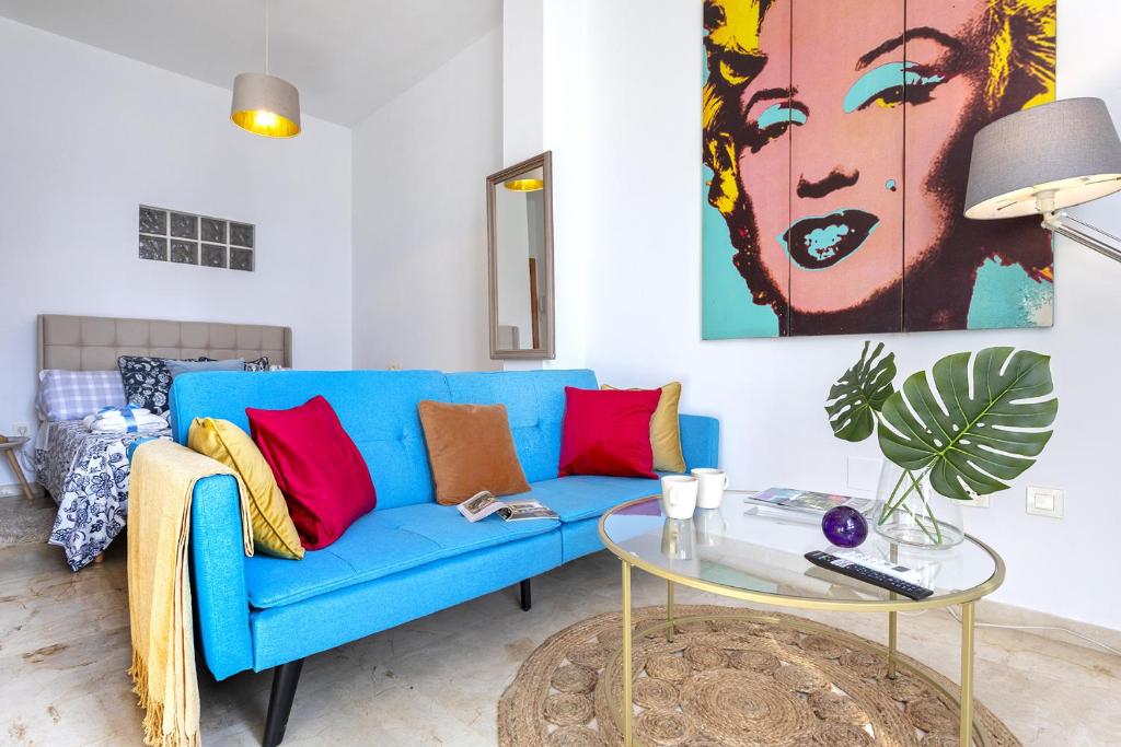 Posezení v ubytování -MalagaSunApts-Pop Dream CityCentre