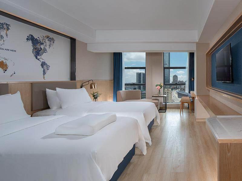 Kyriad Marvelous Hotel Huizhou South Station Danshui YI Center - Sala Twin Superior Con Vista